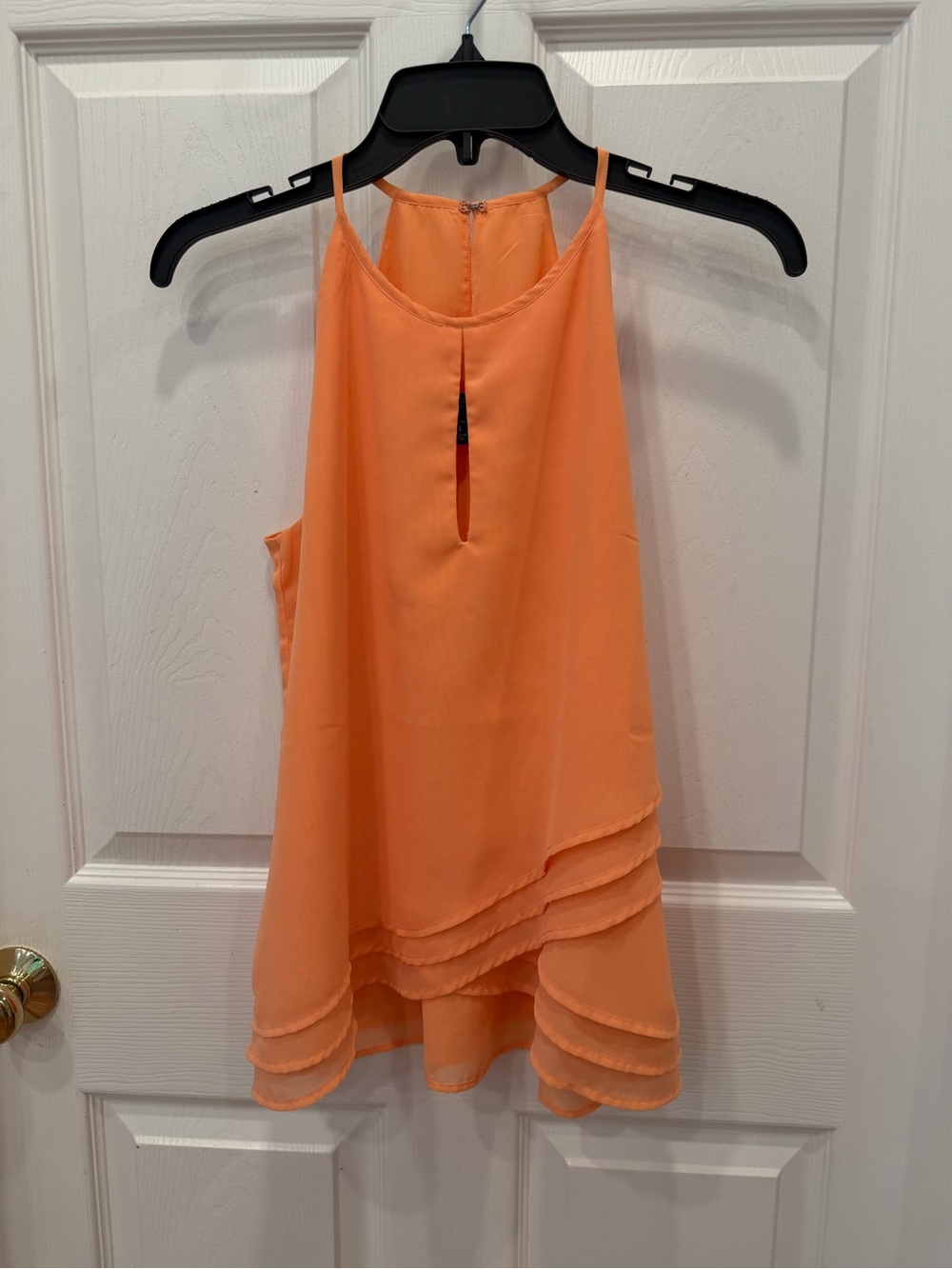 Banana Republic Peach Tiered Halter Camisole